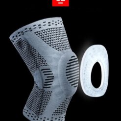 1 pcs Knee Patella Protector Brace Silicone Spring Knee Pad Basketball Running Compression Knee Sleeve Support Sports Kneepads color: HX045 black|HX045 gray|HX051 black|HX051 blue|HX051 gray|HX054 blue|HX054 green|HX054 orange|HX082 black|New black|New orange|Gray with 2 Filters|Black|Blue  New Arrivals As Seen On TV Best Sellers Clearance