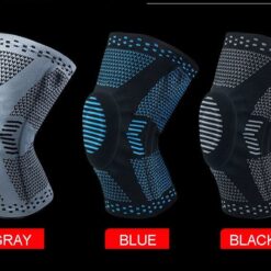 1 pcs Knee Patella Protector Brace Silicone Spring Knee Pad Basketball Running Compression Knee Sleeve Support Sports Kneepads color: HX045 black|HX045 gray|HX051 black|HX051 blue|HX051 gray|HX054 blue|HX054 green|HX054 orange|HX082 black|New black|New orange|Gray with 2 Filters|Black|Blue  New Arrivals As Seen On TV Best Sellers Clearance