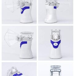 Medical equipment Nebulizer Handheld Ultrasonic Steaming Devices Atomizer inhalator for Adults Kids mini Portable nebulizador color: only mask|Gray with 2 Filters|Blue|Green  New Arrivals 2020 Fight Coronavirus Best Sellers Uncategorized