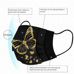 Adult Face Mask. 50pc Disposable Masks Butterflies Mask for Women Fashion Covers Fashion Mouths 3-ply Proteccion Face Masks Halloween Cosplay color: A 50PCS|B 50PCS|C 50PCS|D 50PCS|E 50PCS|F 50PCS  Face Masks For Adults New Arrivals Protection Against COVID-19 Best Sellers