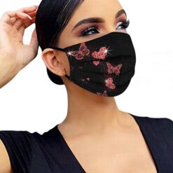 Adult Face Mask. 50pc Disposable Masks Butterflies Mask for Women Fashion Covers Fashion Mouths 3-ply Proteccion Face Masks Halloween Cosplay color: A 50PCS|B 50PCS|C 50PCS|D 50PCS|E 50PCS|F 50PCS  Face Masks For Adults New Arrivals Protection Against COVID-19 Best Sellers