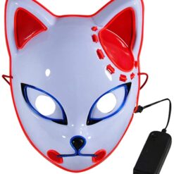 Anime Demon Slayer Kimetsu No Yaiba LED Mask Cosplay Props Sabito Kamado Tanjirou Makomo Halloween Party Light Masks For Adult color: LED 01|LED 02|LED 03|No LED 01|No LED 02|No LED 03  New Arrivals Uncategorized Face Masks