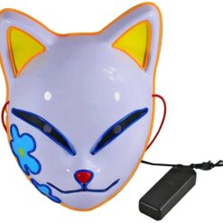 Anime Demon Slayer Kimetsu No Yaiba LED Mask Cosplay Props Sabito Kamado Tanjirou Makomo Halloween Party Light Masks For Adult color: LED 01|LED 02|LED 03|No LED 01|No LED 02|No LED 03  New Arrivals Uncategorized Face Masks