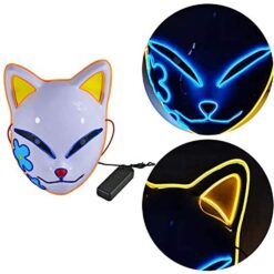 Anime Demon Slayer Kimetsu No Yaiba LED Mask Cosplay Props Sabito Kamado Tanjirou Makomo Halloween Party Light Masks For Adult color: LED 01|LED 02|LED 03|No LED 01|No LED 02|No LED 03  New Arrivals Uncategorized Face Masks