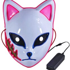 Anime Demon Slayer Kimetsu No Yaiba LED Mask Cosplay Props Sabito Kamado Tanjirou Makomo Halloween Party Light Masks For Adult color: LED 01|LED 02|LED 03|No LED 01|No LED 02|No LED 03  New Arrivals Uncategorized Face Masks