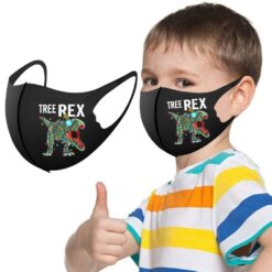 Christmas Cartoon Dinosaur Reusable Face Mask Child Masks For Protection Children Washable Face Mask For Kids Boy Halloween color: A|B|C|D|E  New Arrivals Protection Against COVID-19 Safest Face Masks For Kids Best Back to School Face Masks For Kids Best Sellers