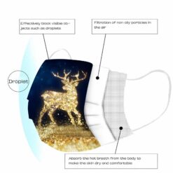 Christmas Deer Disposable Mask Face Mask Adult Halloween Mouth Mask Cute Disposable Masks Woman Mascarillas Desechables Mujer color: A|B|C|D|E  Face Masks For Adults New Arrivals Protection Against COVID-19