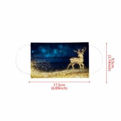 Christmas Deer Disposable Mask Face Mask Adult Halloween Mouth Mask Cute Disposable Masks Woman Mascarillas Desechables Mujer color: A|B|C|D|E  Face Masks For Adults New Arrivals Protection Against COVID-19