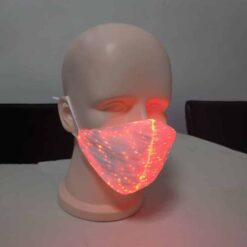 Colorful Led Mask For Women Fashion Colorful Glowing Nightclub Party Bar Bungee Rechargeable Party Decoration Mask Маска color: Black|White  Face Masks For Adults Protection Against COVID-19 Face Masks Safest LED Beauty Masks Best Sellers