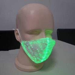 Colorful Led Mask For Women Fashion Colorful Glowing Nightclub Party Bar Bungee Rechargeable Party Decoration Mask Маска color: Black|White  Face Masks For Adults Protection Against COVID-19 Face Masks Safest LED Beauty Masks Best Sellers