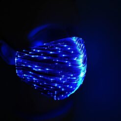 Colorful Led Mask For Women Fashion Colorful Glowing Nightclub Party Bar Bungee Rechargeable Party Decoration Mask Маска color: Black|White  Face Masks For Adults Protection Against COVID-19 Face Masks Safest LED Beauty Masks Best Sellers
