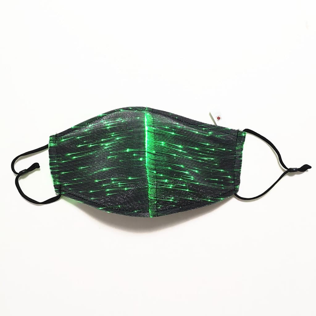 Colorful Led Mask For Women Fashion Colorful Glowing Nightclub Party Bar Bungee Rechargeable Party Decoration Mask Маска color: Black|White  Face Masks For Adults Protection Against COVID-19 Face Masks Safest LED Beauty Masks Best Sellers