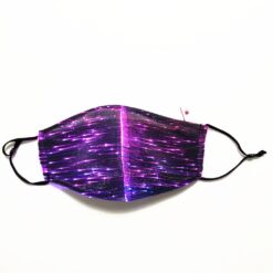 Colorful Led Mask For Women Fashion Colorful Glowing Nightclub Party Bar Bungee Rechargeable Party Decoration Mask Маска color: Black|White  Face Masks For Adults Protection Against COVID-19 Face Masks Safest LED Beauty Masks Best Sellers