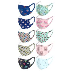 Cute Washable Face Masks For Kids (10 Masks) color: A|B|C|D|E|F|G|H|I|J|K|L|M|N|O|P|Q|R  New Arrivals Protection Against COVID-19 Safest Face Masks For Kids Best Back to School Face Masks For Kids Best Sellers