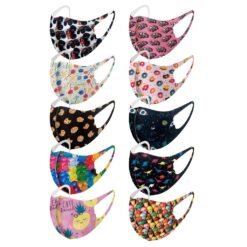 Cute Washable Face Masks For Kids (10 Masks) color: A|B|C|D|E|F|G|H|I|J|K|L|M|N|O|P|Q|R  New Arrivals Protection Against COVID-19 Safest Face Masks For Kids Best Back to School Face Masks For Kids Best Sellers