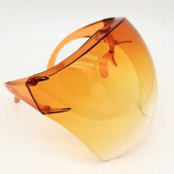 Fashion Clear Full Face Shield Colorful/Transparent Shield Visor Sunglasses PC Anti-Oil Anti-Fog Frame Goggle Shield Children color: Gradient blue|Gradient gray|Gradient green|Gradient orange|Gradient pink|Gradient purple|Gradient tea|Light blue|Light brown|Light pink|Light purple|transparent  New Arrivals Safest Face Masks For Kids Best Back to School Face Masks For Kids Best Sellers