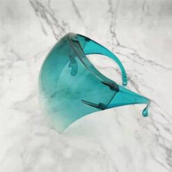 Fashion Clear Full Face Shield Colorful/Transparent Shield Visor Sunglasses PC Anti-Oil Anti-Fog Frame Goggle Shield Children color: Gradient blue|Gradient gray|Gradient green|Gradient orange|Gradient pink|Gradient purple|Gradient tea|Light blue|Light brown|Light pink|Light purple|transparent  New Arrivals Safest Face Masks For Kids Best Back to School Face Masks For Kids Best Sellers