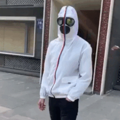 Fight Coronavirus Jacket with Mask | Unisex color: Black|White  New Arrivals 2020 Fight Coronavirus Protective Jackets Best Sellers