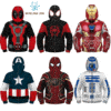 Fight Coronavirus Superhero Jacket with Mask For Kids color: Black / Gray|Black / Red|Black / White|Navy|Red|Red / Black|Red / Blue|Red / Yellow|Wine Red|Black|Blue|Green|White  New Arrivals 2020 Fight Coronavirus Protective Jackets Best Sellers