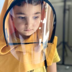 Full Protective Face Wear Clear Hooded Hat Face Shield Reusable Removable Masks For Face With Children Halloween Cosplay color: A|B|C|D  New Arrivals Coronavirus Protective Gear Safest Face Masks For Kids Best Back to School Face Masks For Kids Best Sellers