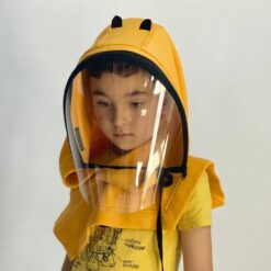 Full Protective Face Wear Clear Hooded Hat Face Shield Reusable Removable Masks For Face With Children Halloween Cosplay color: A|B|C|D  New Arrivals Coronavirus Protective Gear Safest Face Masks For Kids Best Back to School Face Masks For Kids Best Sellers