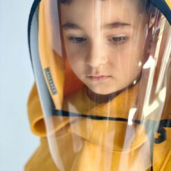 Full Protective Face Wear Clear Hooded Hat Face Shield Reusable Removable Masks For Face With Children Halloween Cosplay color: A|B|C|D  New Arrivals Coronavirus Protective Gear Safest Face Masks For Kids Best Back to School Face Masks For Kids Best Sellers