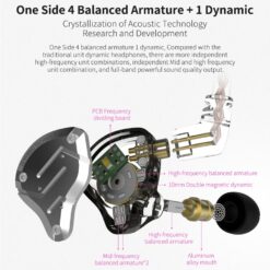 KZ ZS10 Pro Noise Cancelling Earphones 4BA+1DD Hybrid 10 driver Units HIFI Bass Earbuds in ear Monitor Metal Headset color: ZS10 Pro Black Mic|ZS10 Pro Black NoMic|ZS10 Pro Blue Mic|ZS10 Pro Blue No Mic|ZS10 Pro Purple Mic|ZS10Pro Purple NoMic|ZS10ProGlareblueMIc|ZS10ProGlareblueNoMi|ZS10ProGlareGoldMic|ZS10ProGlareGoldNoMi  Best Hearing Aids In 2022 New Arrivals Best Sellers