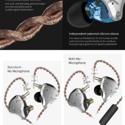 KZ ZS10 Pro Noise Cancelling Earphones 4BA+1DD Hybrid 10 driver Units HIFI Bass Earbuds in ear Monitor Metal Headset color: ZS10 Pro Black Mic|ZS10 Pro Black NoMic|ZS10 Pro Blue Mic|ZS10 Pro Blue No Mic|ZS10 Pro Purple Mic|ZS10Pro Purple NoMic|ZS10ProGlareblueMIc|ZS10ProGlareblueNoMi|ZS10ProGlareGoldMic|ZS10ProGlareGoldNoMi  Best Hearing Aids In 2022 New Arrivals Best Sellers