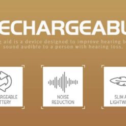 Mini Rechargeable Hearing Aid For The Deaf Digital BET Hearing Aid Adjustable Audio Amplifierelderly Deafness Tools Dropshipping color: brown|Blue  Best Hearing Aids In 2022 New Arrivals Best Sellers