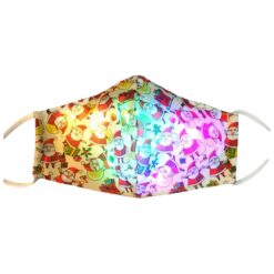 Navidad Christmas Lights Glowing Washable Face Mask Cartoons Covers Fashion Mouths Led Mouth Masks Halloween Cosplay Mascara color: A|B|C|D|E|F|G  Face Masks For Adults New Arrivals Protection Against COVID-19 Face Masks Best Sellers