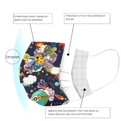 Pre School And Day Care. Child Mask Disposable Face Mask Print Masks For Protection Children Disposable Face Mask Halloween Masque Enfant Jetable color: A|B|C|D|E  New Arrivals Protection Against COVID-19 Safest Face Masks For Kids Best Back to School Face Masks For Kids