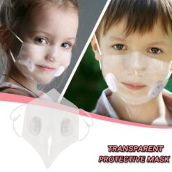 Transparent Mouth Masks For Kids 4pcs Transparent Mask Headband Hiking Scarves Christmas Masks Face Masque Enfant Mascarillas color: 1pc|4pc  New Arrivals Coronavirus Protective Gear Safest Face Masks For Kids Best Back to School Face Masks For Kids