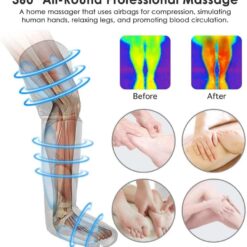 360° Foot air pressure leg massager promotes blood circulation, body massager, muscle relaxation, lymphatic drainage device 2022 1ef722433d607dd9d2b8b7: China|France|Italy|Russian Federation|Saudi Arabia|SPAIN|United States  New Arrivals Foot Pain Relief Best Sellers
