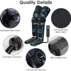 360° Foot air pressure leg massager promotes blood circulation, body massager, muscle relaxation, lymphatic drainage device 2022 1ef722433d607dd9d2b8b7: China|France|Italy|Russian Federation|Saudi Arabia|SPAIN|United States  New Arrivals Foot Pain Relief Best Sellers