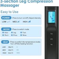 360° Foot air pressure leg massager promotes blood circulation, body massager, muscle relaxation, lymphatic drainage device 2022 1ef722433d607dd9d2b8b7: China|France|Italy|Russian Federation|Saudi Arabia|SPAIN|United States  New Arrivals Foot Pain Relief Best Sellers