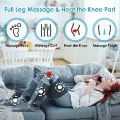 360° Foot air pressure leg massager promotes blood circulation, body massager, muscle relaxation, lymphatic drainage device 2022 1ef722433d607dd9d2b8b7: China|France|Italy|Russian Federation|Saudi Arabia|SPAIN|United States  New Arrivals Foot Pain Relief Best Sellers