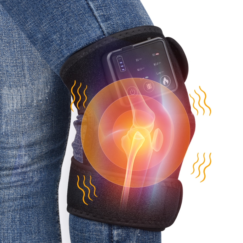 Electric Heating Knee Massage Hot Compress Therapy Support Brace Protector for Knee Shoulder Hand Pain Relief Joint Recovering