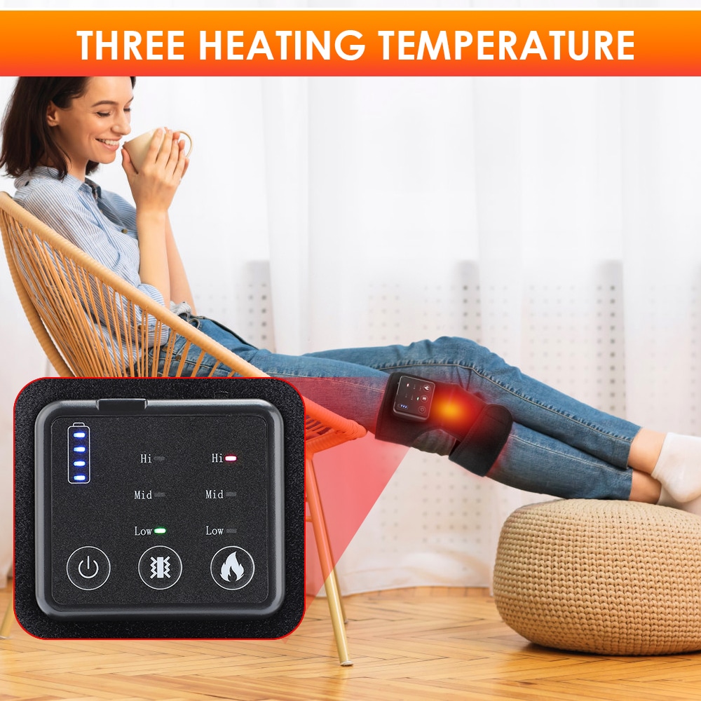 Electric Heating Knee Massage Hot Compress Therapy Support Brace Protector for Knee Shoulder Hand Pain Relief Joint Recovering