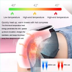 Electric Knee Joint Massager LCD DisplayTouch Control Automatic Vibration Quick Heating Physiotherapy Pain Relief Rehabilitation color: Knee massager type A|Knee massager type B  New Arrivals Uncategorized Best Sellers