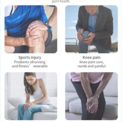 Electric Knee Joint Massager LCD DisplayTouch Control Automatic Vibration Quick Heating Physiotherapy Pain Relief Rehabilitation color: Knee massager type A|Knee massager type B  New Arrivals Uncategorized Best Sellers