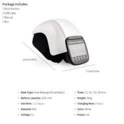 Electric Knee Joint Massager LCD DisplayTouch Control Automatic Vibration Quick Heating Physiotherapy Pain Relief Rehabilitation color: Knee massager type A|Knee massager type B  New Arrivals Uncategorized Best Sellers