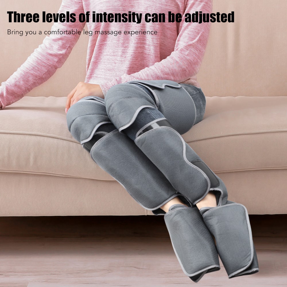 Foot Leg Air Pressure Massager Professional Pressotherapy Leg Massager Air Compression Hot Compress Circulation Muscle Relax