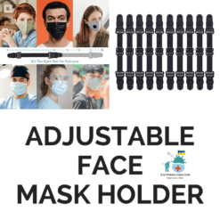 Adjustable Face Mask Holder color: 10PC Black New Arrivals Protection Against COVID-19 Face Masks & Face Shields Face Masks Face Masks For Adults Safest Face Masks For Kids Best Back to School Face Masks For Kids Face Mask Extensions (Kids & Adults) Best Sellers