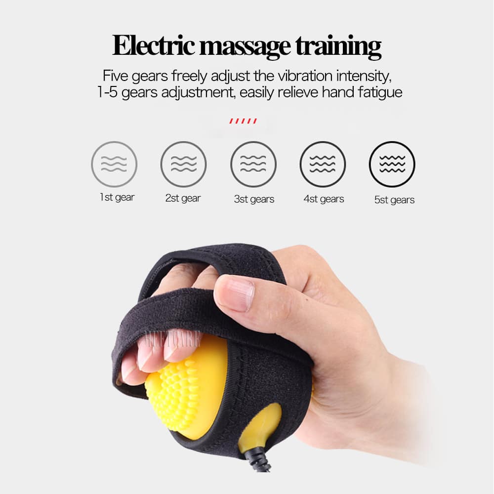Infrared Hot Compress Hand Massager Ball Massage Hand and Fingers Physiotherapy Rehabilitation Spasm Dystonia Hemiplegia Stroke