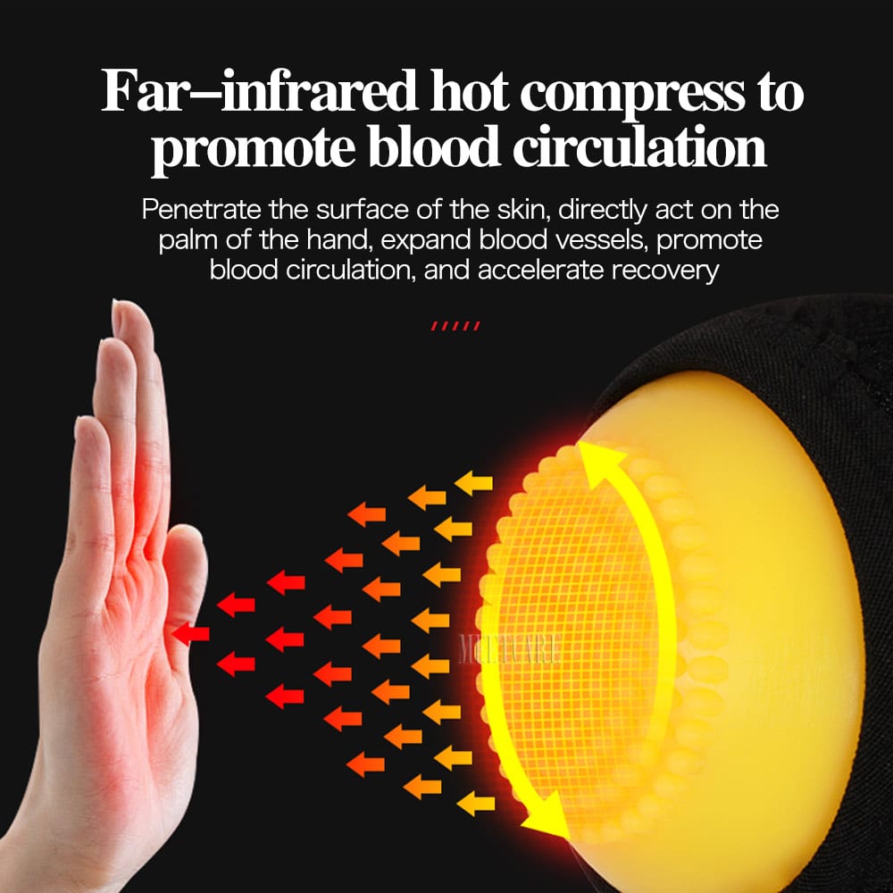 Infrared Hot Compress Hand Massager Ball Massage Hand and Fingers Physiotherapy Rehabilitation Spasm Dystonia Hemiplegia Stroke
