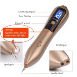 Laser Plasma Pen Freckle Remover Machine LCD Mole Removal Dark Spot Remover Skin Wart Tag Tattoo Remaval Tool Beauty Salon color: Gold|Gold NO BOX|Pink|Pink NO BOX|White NO BOX|White  New Arrivals Uncategorized Skin Care Best Sellers