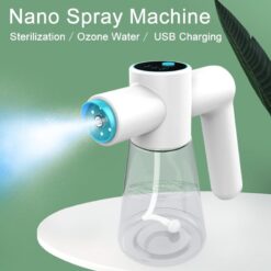 Ozone Nano Spray Water Gun Type-c Steam Air Purifier UV Blue Light Electric Wireless Fogging Disinfection Atomization Sanitizer color: No Ozone 2PCS Black|No Ozone 2PCS White|No Ozone Black730ml|No Ozone set|No Ozone White730ml|Ozone 730ml 2pcs|Ozone White 730ml  New Arrivals Uncategorized Protection Against COVID-19 Best Sellers