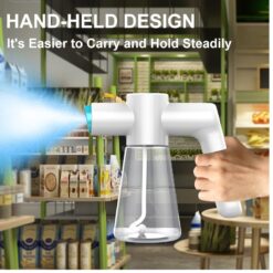 Ozone Nano Spray Water Gun Type-c Steam Air Purifier UV Blue Light Electric Wireless Fogging Disinfection Atomization Sanitizer color: No Ozone 2PCS Black|No Ozone 2PCS White|No Ozone Black730ml|No Ozone set|No Ozone White730ml|Ozone 730ml 2pcs|Ozone White 730ml  New Arrivals Uncategorized Protection Against COVID-19 Best Sellers