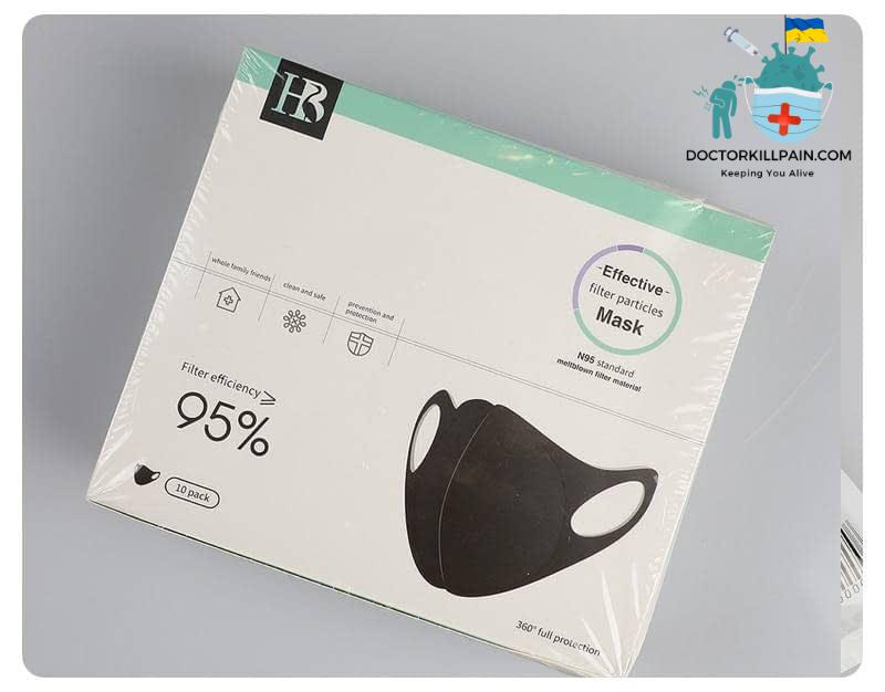 10 pcs/bag KN95 CE Certification Dust Respirator Mask Pad Against Pollution Breathable Mask Non-woven Fabric(not for medical use