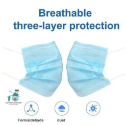 100 Pcs 3 Layer Disposable Face Mask color: 100pc Blue for kids|100pc White for kids|100pcs Blue|100pcs White|25pc Blue for kids|25pc White for kids|25pcs Blue|25pcs White|50pc Blue for kids|50pc White for kids|50pcs Blue|50pcs White  New Arrivals Protection Against COVID-19 Face Masks & Face Shields Face Masks Face Masks For Adults Best Sellers
